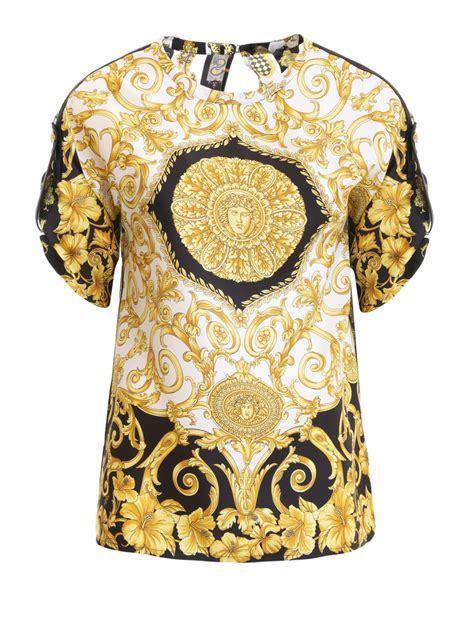 women's versace blouse replica|Versace italy top.